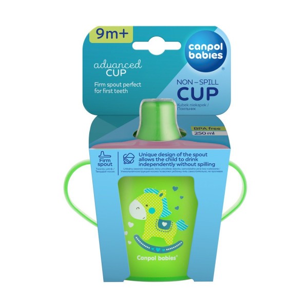 CANPOL BABIES Nevylévací hrneček TOYS 250ml