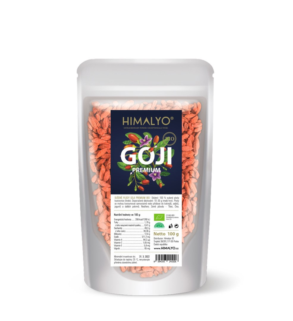HIMALYO Goji sušené plody PREMIUM BIO - 100 g