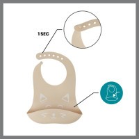BABYMOOV Silikonová miska s přísavkou, lžičkou a bryndáčkem FIRST´ISY KIT