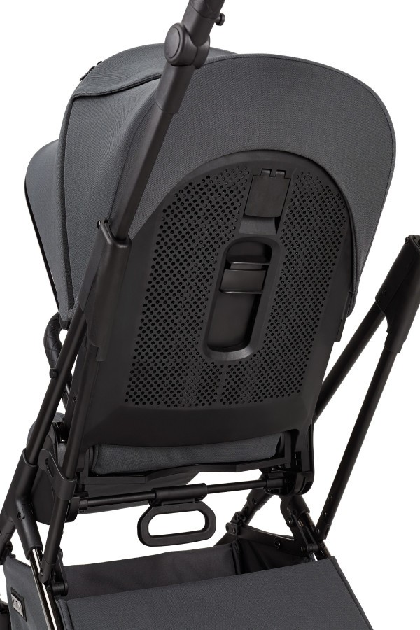 MOON PIÚ EXTRA black chrome Kombinovaný kočárek