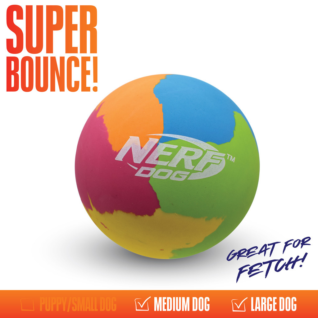 NERF DOG Hračka pro psy gumový super odrazový míček 9,5 cm