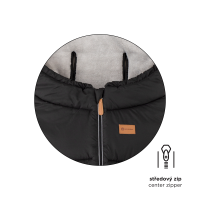 PETITE&MARS Set zimní fusak Jibot 3v1 + rukavice na kočárek Jasie