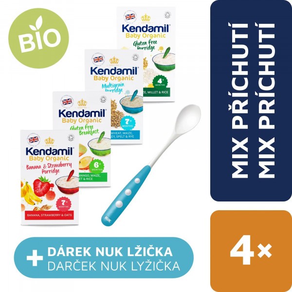 Kendamil variace BIO/Organických kaší (4x150g)