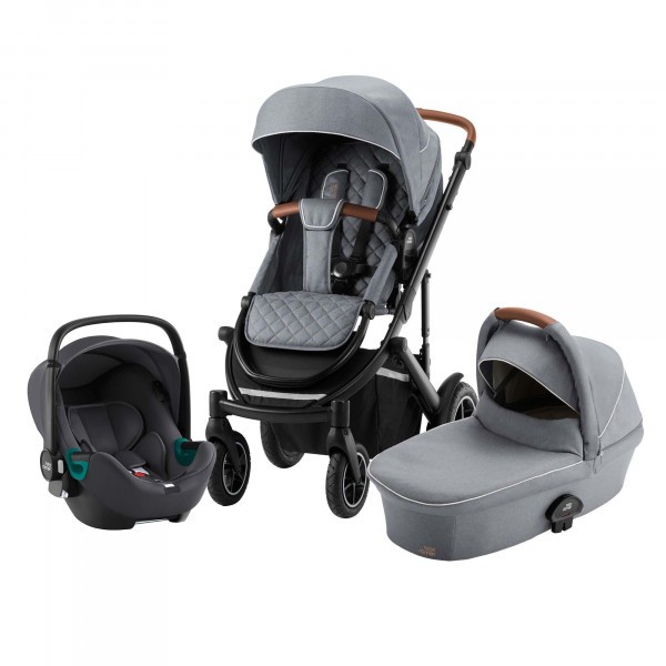 Set kočárek Smile III + hluboká korba + autosedačka Baby Safe iSense