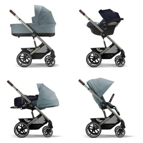 CYBEX Akční set Balios SET S Kočárek + korba + autosedačka Cybex + adaptéry