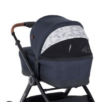 PETITE&MARS Kočárek 2v1 Trails Anthracite Blue + ANGELCARE AC110 Audio chůvička ZDARMA