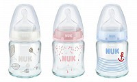 NUK FC+ láhev sklo 120ml,S,V1-S NUK FC+ láhev sklo 120ml,S,V1-S
