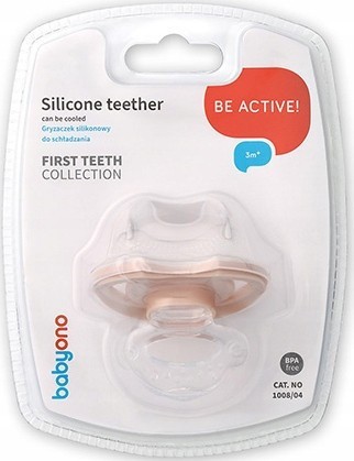 BABYONO Silikonové kousátko s krytem - kousátko