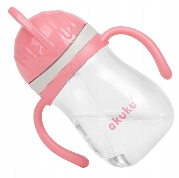AKUKU Hrnek s ohebným brčkem a závažím 280 ml