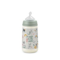 SUAVINEX  Kojenecká láhev Walk anatomická M silikon 270 ml