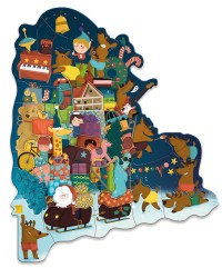 VILAC Adventní kalendář magnetické puzzle