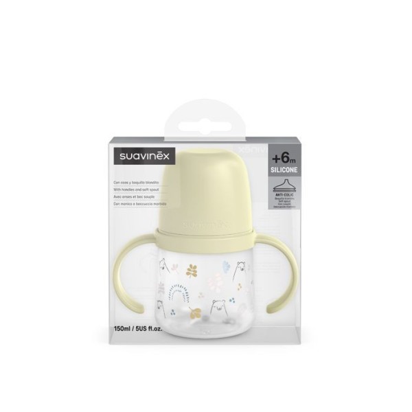 SUAVINEX  PRVNÍ láhev s oušky BEAR 150 ml