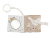 LITTLE DUTCH Závěsná textilní knížka s aktivitami Newborn Naturals