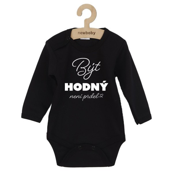 NEW BABY Dětské body s potiskem Být hodný.....
