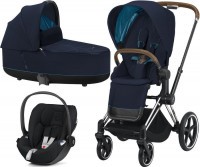 Kočárek CYBEX Set Priam Chrome Brown Seat Pack 2021 včetně korby a Cloud Z i-Size Kočárek CYBEX Set Priam Chrome Brown Seat Pack 2021 včetně korby a Cloud Z i-Size