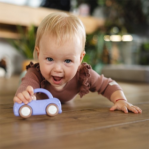 BABYONO Chrastítko s kousátkem Car 0m+