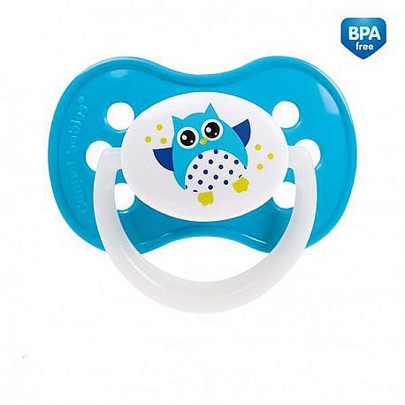 Canpol babies Dudlík 0-6m silikonový symetrický SOVA