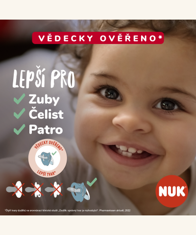NUK Šidítko latex Star 0-6 m