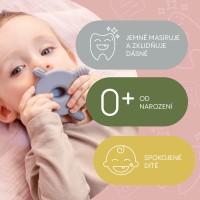 ZOPA Silikonové dřevěné kousátko Turtle