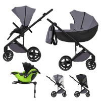 ANEX Kočárek kombinovaný Mev + KIDDY Evoluna i-size 2 + základna ANEX Kočárek kombinovaný Mev + KIDDY Evoluna i-size 2 + základna