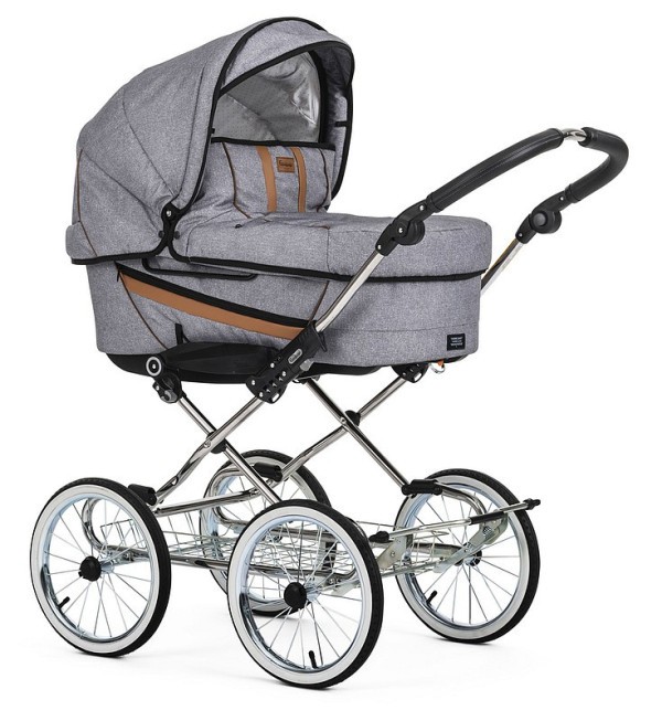 Klasická konstrukce Emmaljunga chassis DUO de Luxe