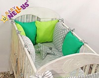 Polštářkový Mantinel BeLove BabyNellys LUX s povlečením - vzor č.7