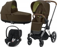 Kočárek CYBEX Set Priam Chrome Brown Seat Pack 2021 včetně korby a Cloud Z i-Size Kočárek CYBEX Set Priam Chrome Brown Seat Pack 2021 včetně korby a Cloud Z i-Size