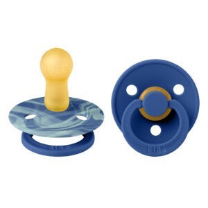 Bibs Colour vel.1 z přírodního kaučuku 2ks - ocean-tie-dye-cornflower