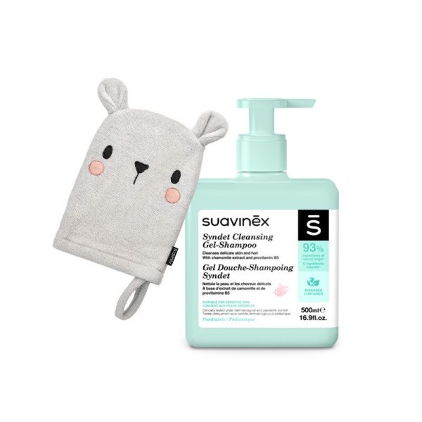 SUAVINEX SYNDET gel - šampon - 500 ml + žínka ZDARMA
