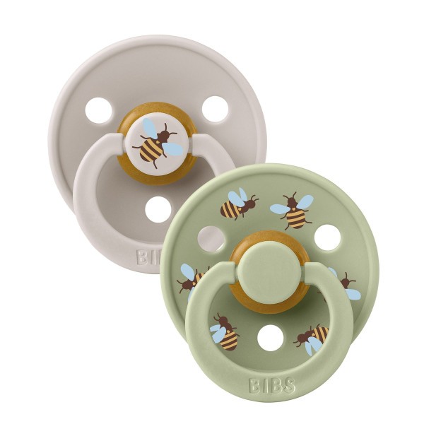 BIBS STUDIO Colour Bumblebee dudlíky kaučuk 2ks – vel. 2