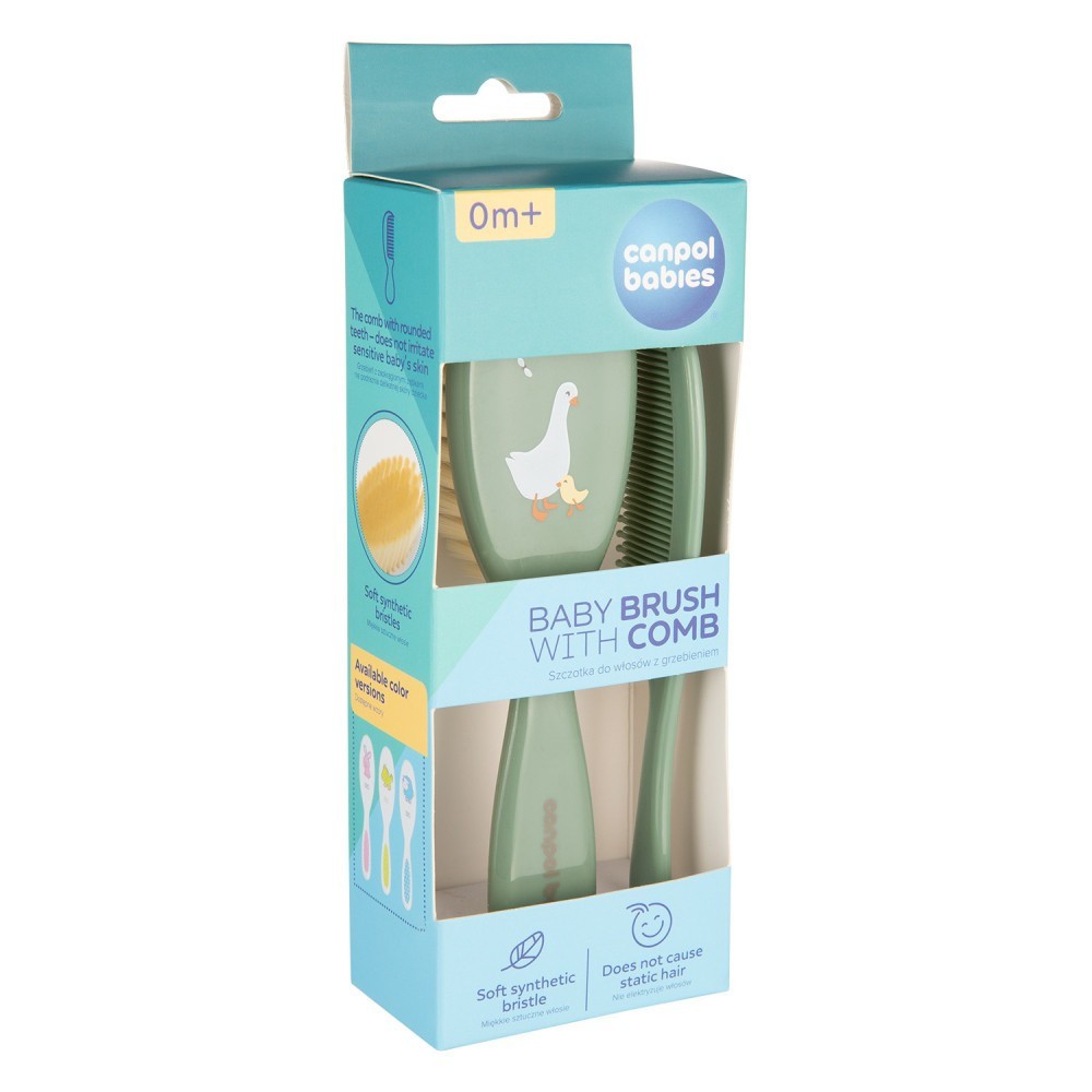 CANPOL BABIES Hřeben a kartáč GOOSE