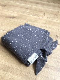 PINKIE Letní deka Muslin Dark Grey Dots