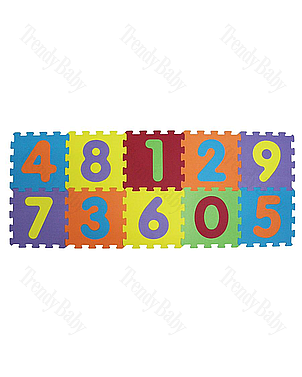 Puzzle pěnové 196x112 cm čísla