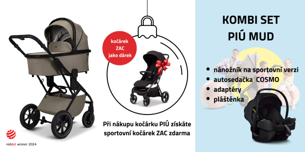 MOON PIÚ Kombi set Kombinovaný kočárek