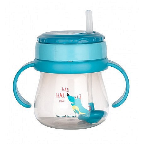 Canpol babies Hrníček sportovní se slámkou a závažím 250 ml