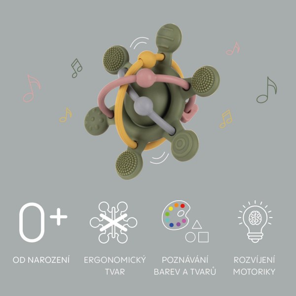 ZOPA Silikonové chrastítko