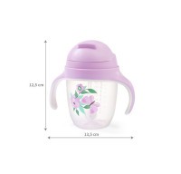 BABYONO Hrnek učicí s brčkem 6m+
