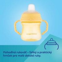 CANPOL BABIES Hrneček se silikonovým pítkem FirstCup BONJOUR PARIS 250ml