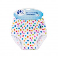 Tréninkové kalhotky XKKO Organic - Watercolor Polka Dots