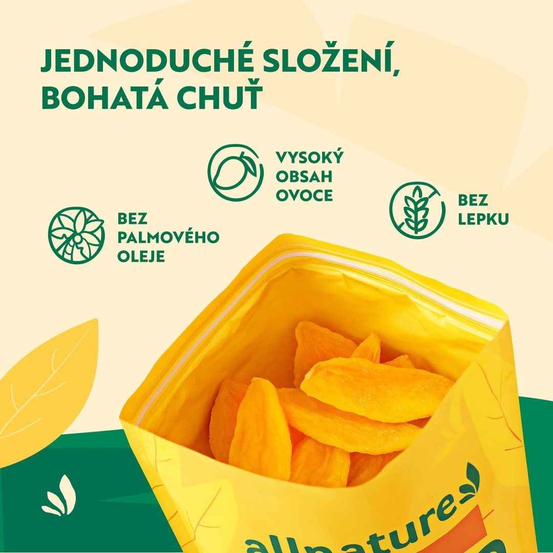 ALLNATURE sušené Mango plátky