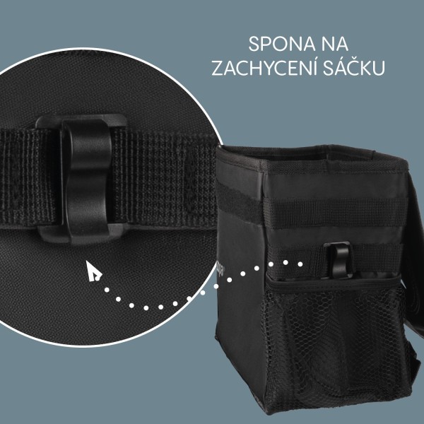 ZOPA Odpadkový koš do auta vodotěsný s víkem