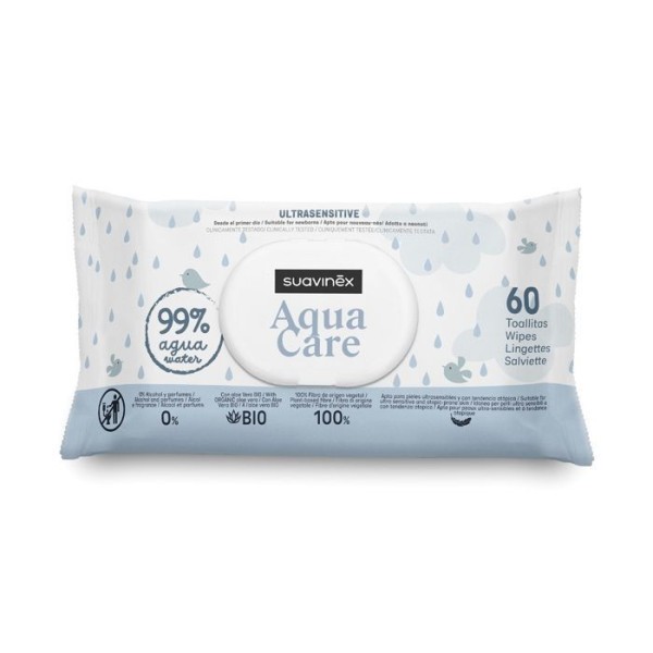 Hygienické pleťové hydratační ubrousky 60 ks AQUA