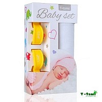 Baby set - bambusová osuška + kočárkový kolíček