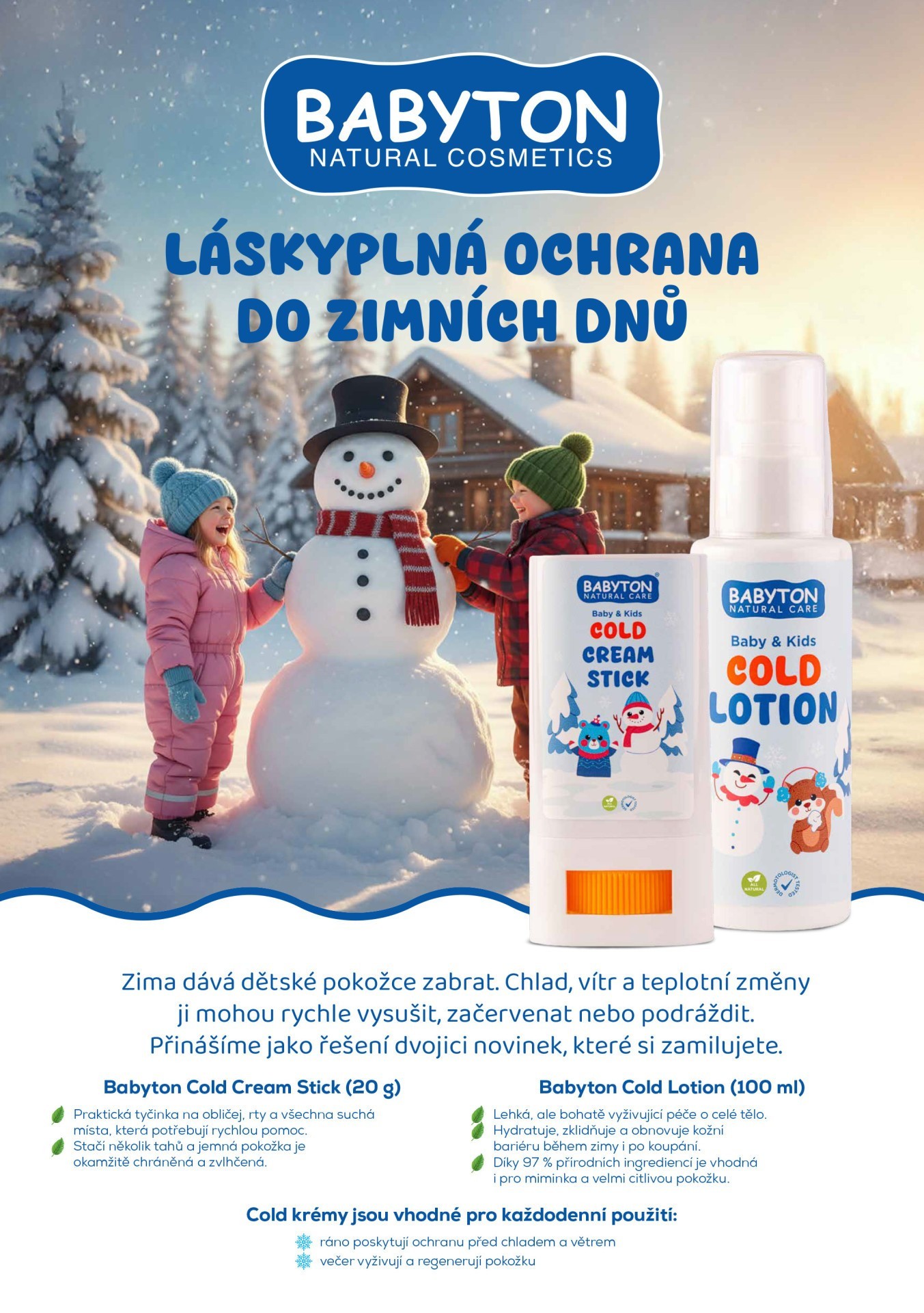 BABYTON Cold Cream Stick - Ochranný krém v tyčince
