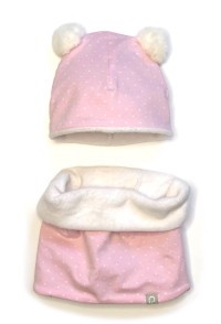 PINKIE Čepice Light Pink Bobble