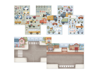 LITTLE DUTCH Knížka se samolepkami Doprava Jim