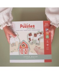 LITTLE DUTCH Puzzle 6v1 Farma