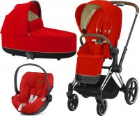 Kočárek CYBEX Set Priam Chrome Brown Seat Pack 2021 včetně korby a Cloud Z i-Size Kočárek CYBEX Set Priam Chrome Brown Seat Pack 2021 včetně korby a Cloud Z i-Size