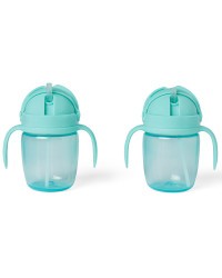 SKIP HOP Hrnek rostoucí Sip-to-Straw Teal 6 m+