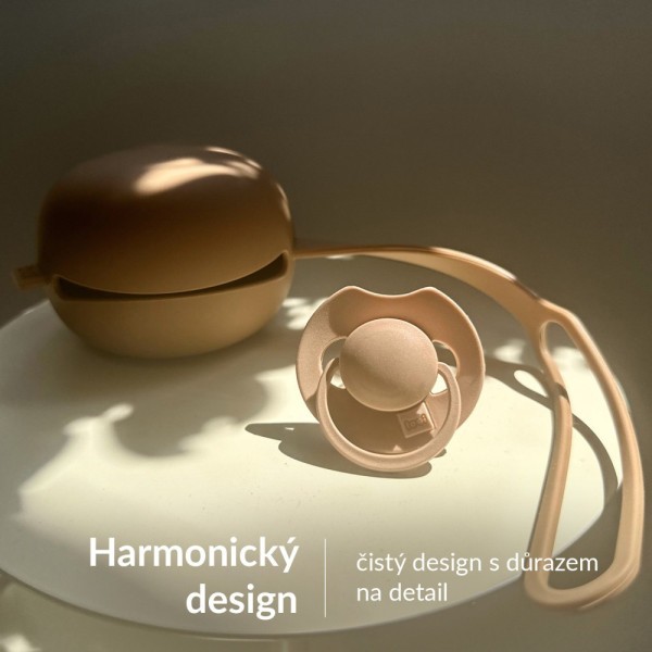 LOVI Dudlík svítící silikonový dynamický PRIME 2ks Ivory/Blush